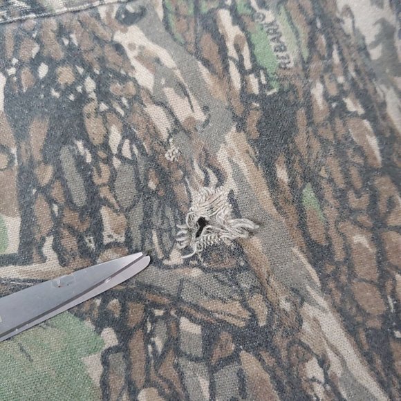 Vintage Winchester Men's XL Camo Shirt Long Sleeve Cotton Canvas Tree Hunting - Picture 11 of 11